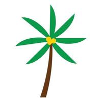 coconut tree icon vector