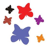 colorful butterflies pattern vector