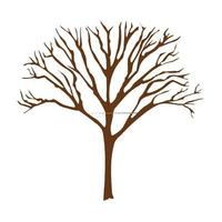 dry tree symbol vector