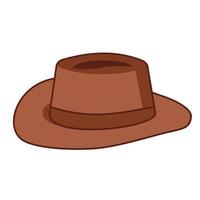 diseño de vector de moda de sombrero de vaquero