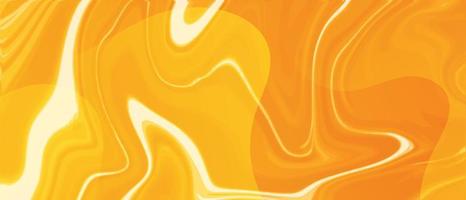 Abstract Yellow Liquid Marble Background vector