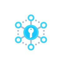 icono de vector de cifrado