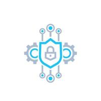 encryption and encrypted data vector icon