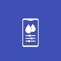 humidity control mobile app icon vector