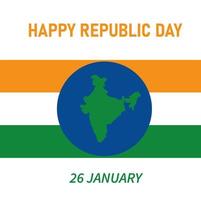 happy republic day vector