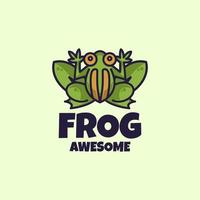 gráfico vectorial de ilustración de frogie, bueno para el diseño de logotipos vector