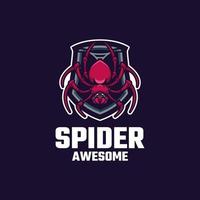 gráfico vectorial ilustrativo de araña, bueno para el diseño de logotipos vector