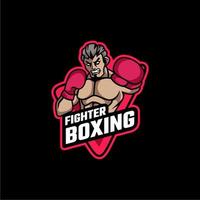 Illustration vector graphic of Fighter Boxing, good for logo design