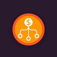 diversification vector pictogram