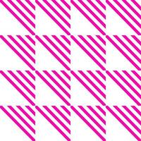 seamless, patrón geométrico, con, rosa, rayas, y, triángulo, en, blanco, vector