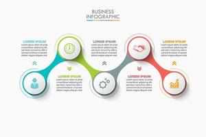 Presentation business infographic template vector