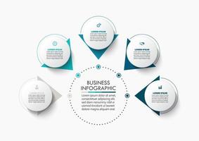 Presentation Business circle infographic template vector