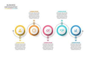 Presentation business infographic template vector