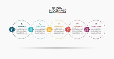 Presentation business infographic template vector