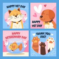 Veterinary Day Post vector