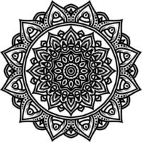 Outline Mandala decorative round ornament vector