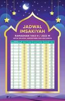 Jadwal Buka Puasa Ramadhan vector