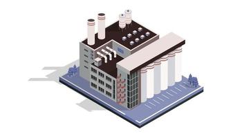 elementos isométricos de la ciudad vector