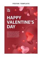 fondos de pantalla amor redes sociales plantilla día de san valentín vector