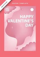 fondos de pantalla amor redes sociales plantilla día de san valentín vector