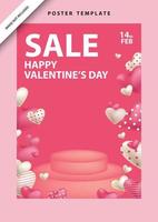 wallpaper love social media template valentines day vector