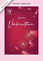 fondos de pantalla amor redes sociales plantilla día de san valentín vector