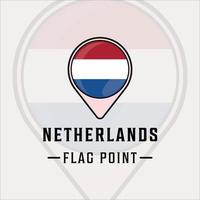 flag point netherlands logo vector illustration template icon graphic design. maps location country sign or symbol