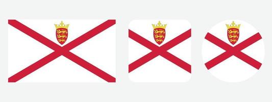 Jersey flag icon . web icon set . icons collection flat. Simple vector illustration.