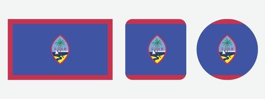 Guam flag icon . web icon set . icons collection flat. Simple vector illustration.