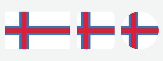 Faroe Islands flag icon . web icon set . icons collection flat. Simple vector illustration.