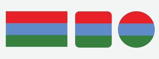 Karelia flag icon . web icon set . icons collection flat. Simple vector illustration.