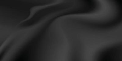 black satin fabric as background vector