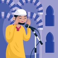 Muslim Call for Prayer vector