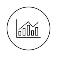 Business chart icon design vector