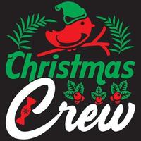 Christmas Crew t shirt design vector