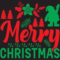 merry Christmas t shirt design vector