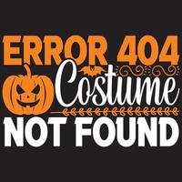 error 404 costume not found vector