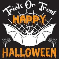 trick or treat happy Halloween vector