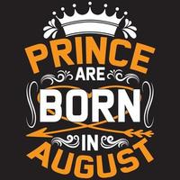 prince are born in August vector