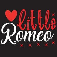 little Romeo t shirt design vector