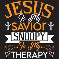 jesus es mi salvador snoopy es mi terapia