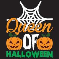 queen of Halloween vector