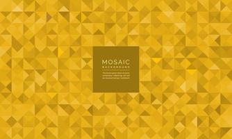 Abstract geometric mosaic glitter of gold pattern background vector