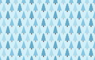 Winter pine trees seamless pattern design vector