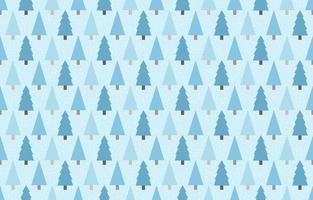 Winter pine trees seamless pattern design vector