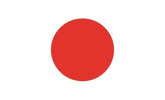 Flag of Japan. Vector illustration