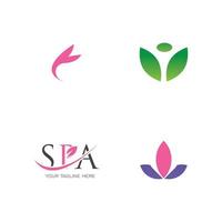 plantilla de diseño de ilustración de vector de logotipo de spa