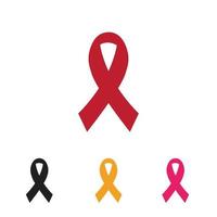 aids ribbon logo vector