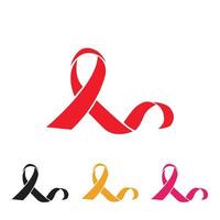 aids ribbon logo vector