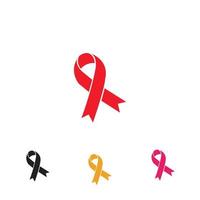 logotipo de la cinta de sida vector